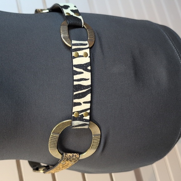Chico's Capetown Slouch Leather Belt Small NWOT - Picture 2 of 6